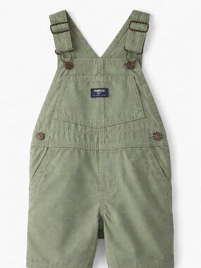 NWT OshKosh B'Gosh Baby Boy Shortalls Size 2T Green Toddler Outfit Summer